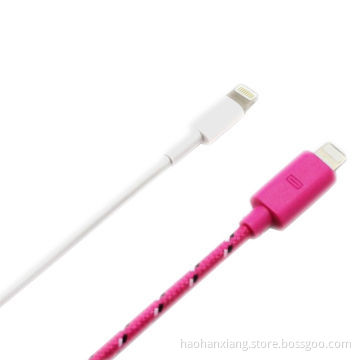 Fabric Braided USB Data Cable for iPhone 5/5s/5c